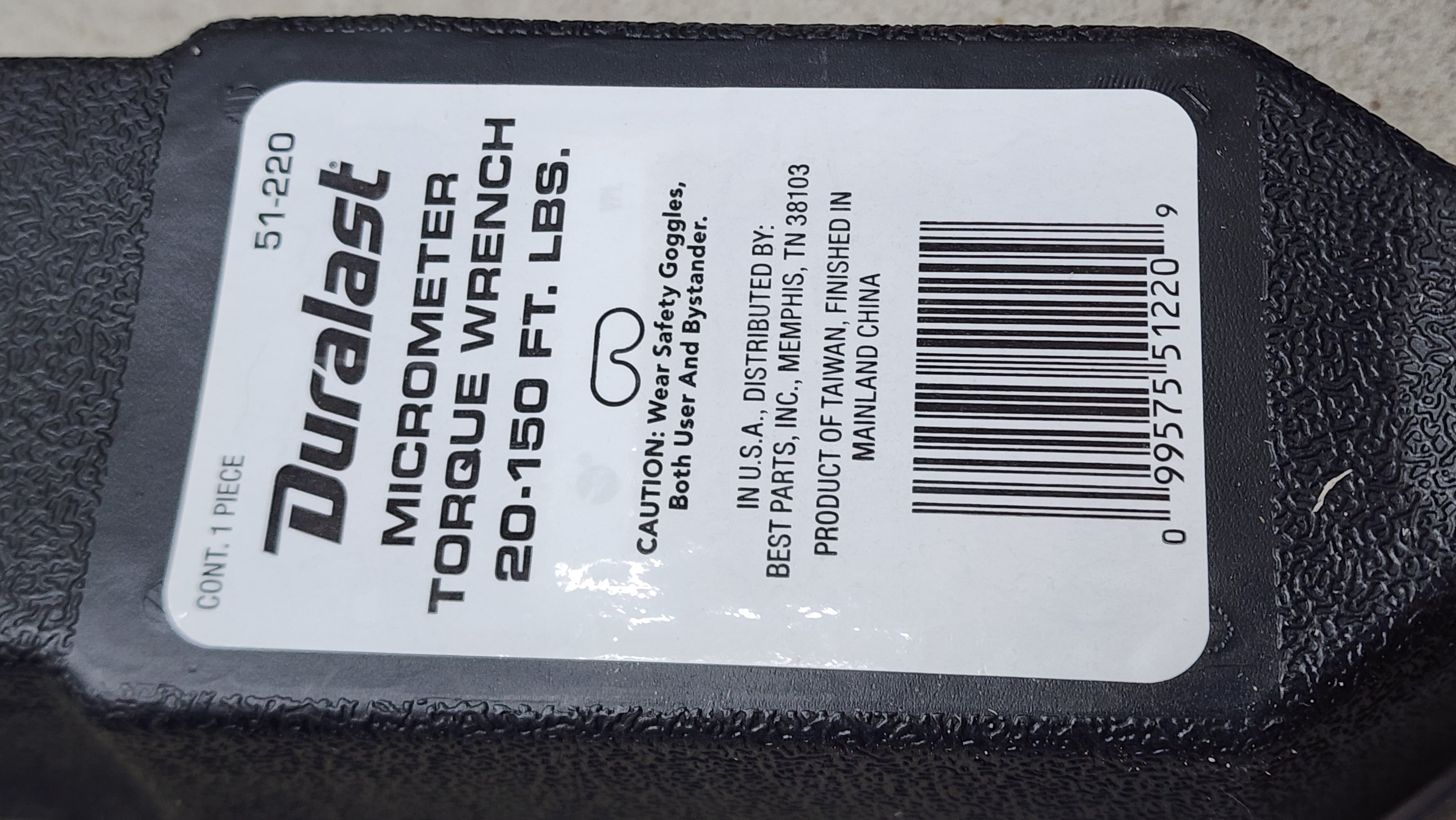 Duralast 1/2in Drive Torque Wrench. New never open or used
